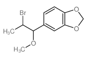 1,3-Benzodioxole,5-(2-bromo-1-methoxypropyl)- structure