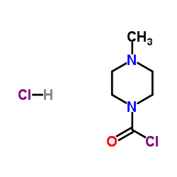 4-Methyl-1-piperazinecarbonyl chloride hydrochloride Structure