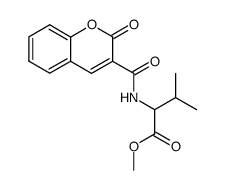 N-(3-Cumarinylcarbonyl)-L-valinmethylester Structure