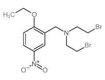 Benzenemethanamine,N,N-bis(2-bromoethyl)-2-ethoxy-5-nitro-结构式