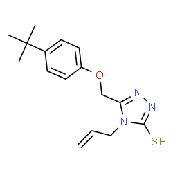 4-allyl-5-[(4-tert-butylphenoxy)methyl]-4H-1,2,4-triazole-3-thiol structure
