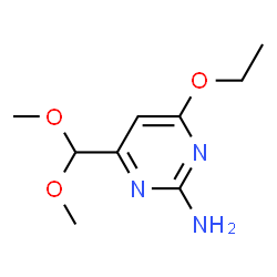 2-Pyrimidinamine,4-(dimethoxymethyl)-6-ethoxy-(9CI) Structure