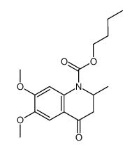 n-butyl 6,7-dimethoxy-2-methyl-4-oxo-1,2,3,4-tetrahydroquinoline-1-carboxylate Structure