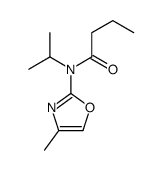 N-(4-methyl-1,3-oxazol-2-yl)-N-propan-2-ylbutanamide结构式