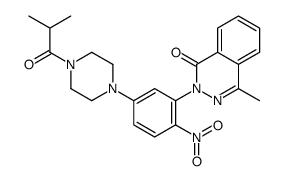 4-methyl-2-[5-[4-(2-methylpropanoyl)piperazin-1-yl]-2-nitrophenyl]phthalazin-1-one Structure