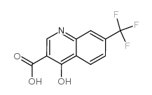 4-羟基-7-三氟甲基-3-喹啉羧酸结构式
