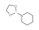 Piperidinophosphonous acid cyclic ethylene ester structure