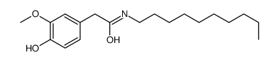 N-decyl-2-(4-hydroxy-3-methoxyphenyl)acetamide Structure