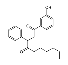 1-(3-hydroxyphenyl)-3-phenyldecane-1,4-dione Structure