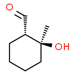 Cyclohexanecarboxaldehyde, 2-hydroxy-2-methyl-, (1S,2S)- (9CI) Structure