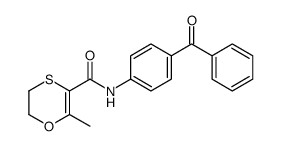 N-(4-benzoylphenyl)-6-methyl-2,3-dihydro-1,4-oxathiine-5-carboxamide Structure