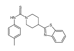 1-Piperidinecarbothioamide,4-(2-benzothiazolyl)-N-(4-methylphenyl)-(9CI) Structure