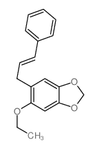 1,3-Benzodioxole,5-ethoxy-6-(3-phenyl-2-propen-1-yl)-结构式