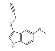 2-[(5-methoxy-1H-indol-3-yl)sulfanyl]acetonitrile结构式