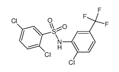 2.5-Dichlor-N-<2-chlor-5-(trifluormethyl)-phenyl>benzolsulfonamid Structure