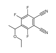 4-(1-ethoxyethyl)-3,5,6-trifluorobenzene-1,2-dicarbonitrile Structure