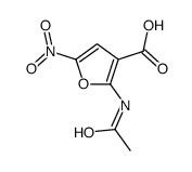 2-acetamido-5-nitrofuran-3-carboxylic acid Structure
