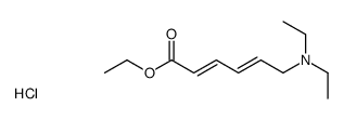 ethyl 6-(diethylamino)hexa-2,4-dienoate,hydrochloride结构式