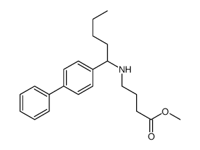methyl 4-[1-(4-phenylphenyl)pentylamino]butanoate结构式