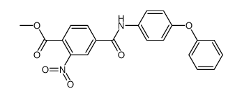 2-Nitro-N-(4-phenoxy-phenyl)-terephthalamic acid methyl ester Structure