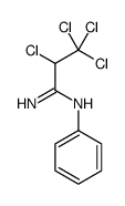 2,3,3,3-tetrachloro-N'-phenylpropanimidamide结构式