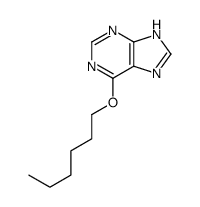 6-hexoxy-7H-purine Structure