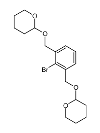 2-(2-bromo-3-((tetrahydropyran-2-yloxy)methyl)benzyloxy)tetrahydropyran Structure