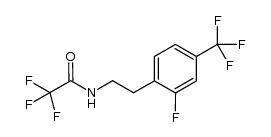 2,2,2-trifluoro-N-[2-(2-fluoro-4-trifluoromethyl-phenyl)-ethyl]-acetamide Structure