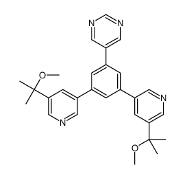 5-[3,5-bis[5-(2-methoxypropan-2-yl)pyridin-3-yl]phenyl]pyrimidine结构式