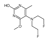 5-[bis(2-fluoroethyl)amino]-4-methoxy-6-methyl-1H-pyrimidin-2-one结构式