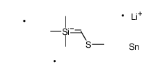lithium,trimethyl(methylsulfanylmethyl)silane,trimethyltin Structure