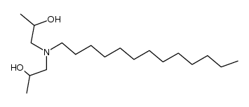 N-tridecyl-bis-(2-hydroxypropyl)-amine Structure