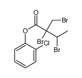 (2-chlorophenyl) 2,3-dibromo-2-(bromomethyl)butanoate结构式
