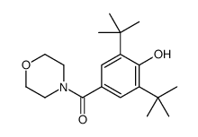 (3,5-ditert-butyl-4-hydroxyphenyl)-morpholin-4-ylmethanone结构式
