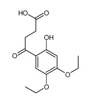 3-(2'-hydroxy-4',5'-diethoxybenzoyl)propionic acid结构式