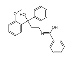 N-[3-hydroxy-3-(2-methoxyphenyl)-3-phenylpropyl]benzamide结构式