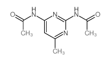 N-(4-acetamido-6-methyl-pyrimidin-2-yl)acetamide结构式