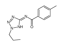 Benzamide, 4-methyl-N-(2-propyl-2H-tetrazol-5-yl)- (9CI) structure