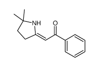 2-(5,5-dimethylpyrrolidin-2-ylidene)-1-phenylethanone结构式