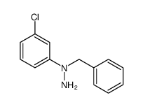 1-benzyl-1-(3-chlorophenyl)hydrazine Structure