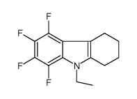 9-ethyl-5,6,7,8-tetrafluoro-1,2,3,4-tetrahydrocarbazole结构式