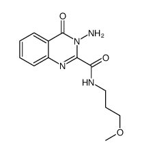 3-amino-N-(3-methoxypropyl)-4-oxoquinazoline-2-carboxamide结构式