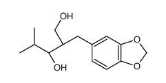 (2S,3R)-2-(1,3-benzodioxol-5-ylmethyl)-4-methylpentane-1,3-diol Structure