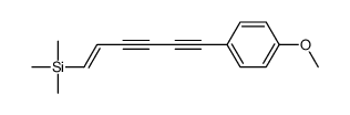 6-(4-methoxyphenyl)hex-1-en-3,5-diynyl-trimethylsilane结构式