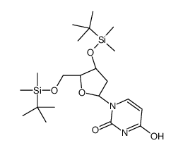 3',5'-Bis-O-(tert-butyldimethylsilyl)-2'-deoxyuridine结构式