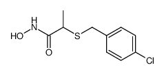 2-(4-chlorobenzylmercapto)-propionohydroxamic acid结构式