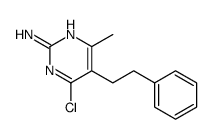 4-chloro-6-methyl-5-(2-phenylethyl)pyrimidin-2-amine Structure