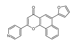 6-(furan-2-yl)-2-pyridin-4-ylbenzo[h]chromen-4-one Structure