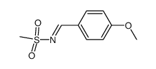 N-(4-methoxybenzylidene)methanesulfonamide Structure