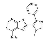 2-(1-methyl-4-phenyl-1H-imidazol-5-yl)[1,3]thiazolo[5,4-d]pyrimidin-7-amine Structure